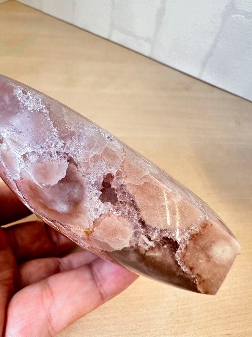 大きめ高品質　ピンクアメジスト　フラワーアメジスト　ハート形