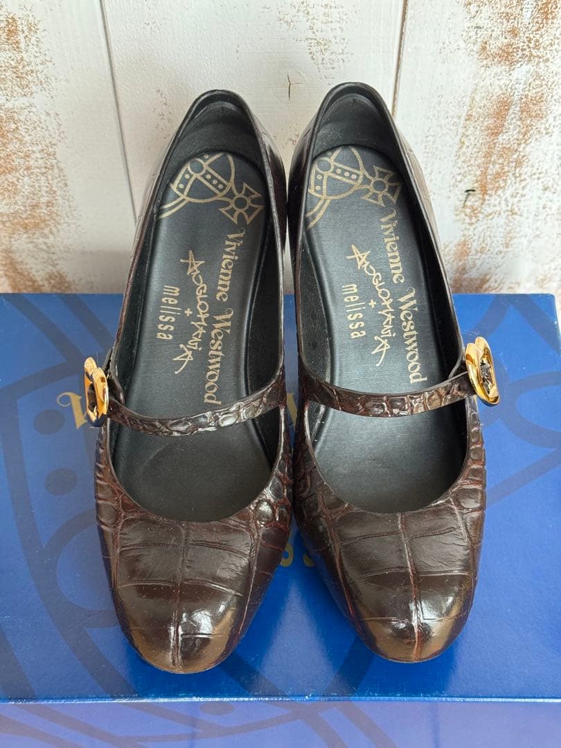 Vivienne Westwood × Melissa ブラウンハイヒール
