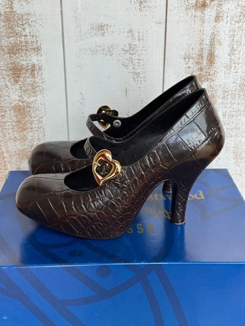 Vivienne Westwood × Melissa ブラウンハイヒール