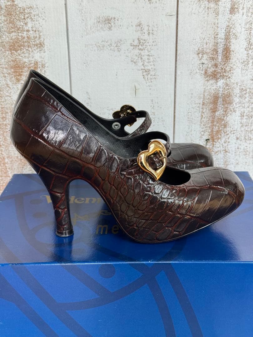 Vivienne Westwood × Melissa ブラウンハイヒール