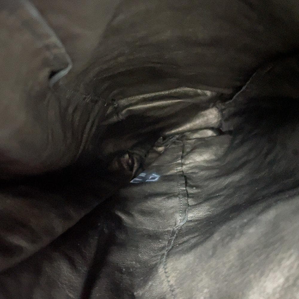 GUCCI バンブー 編み込み 巾着 かごバッグ ブラック 黒 レザー オールド