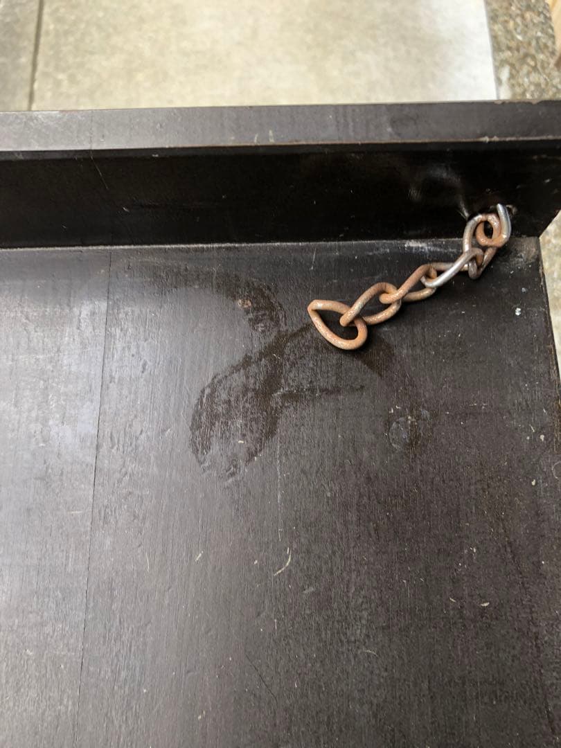 リビングボード　レトロ キャビネット　ガラス戸 アンティーク家具