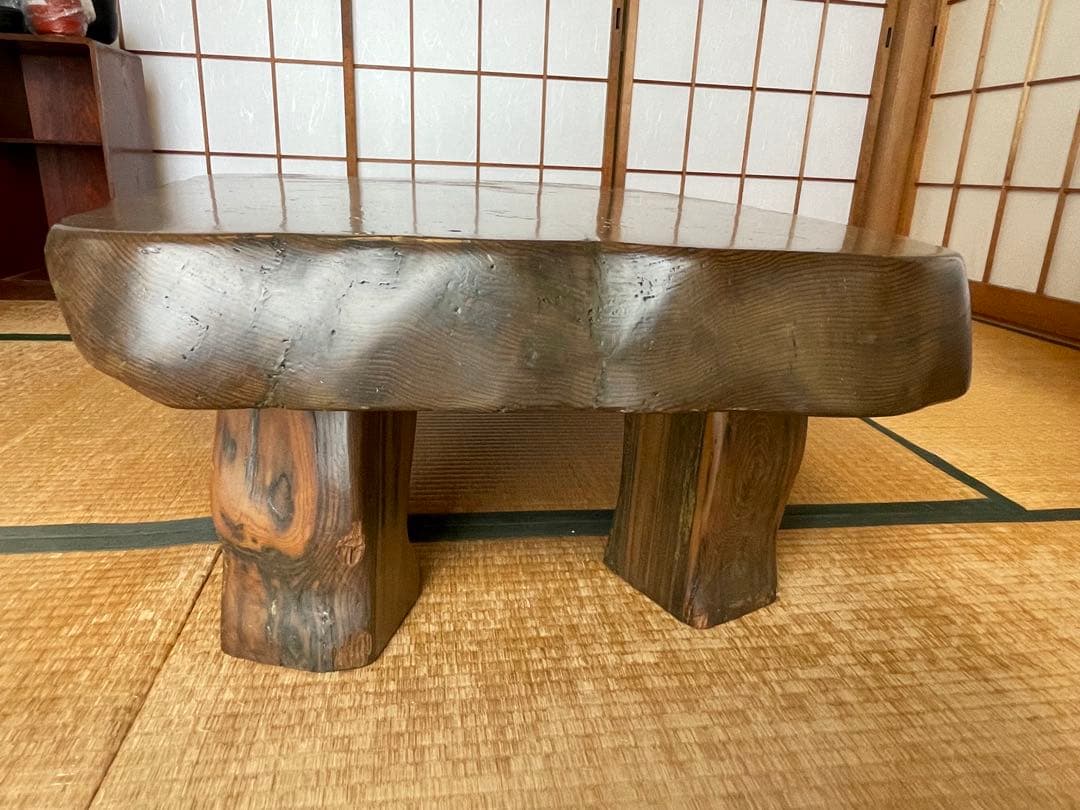 希少・屋久杉　木製座卓 天板９cm
