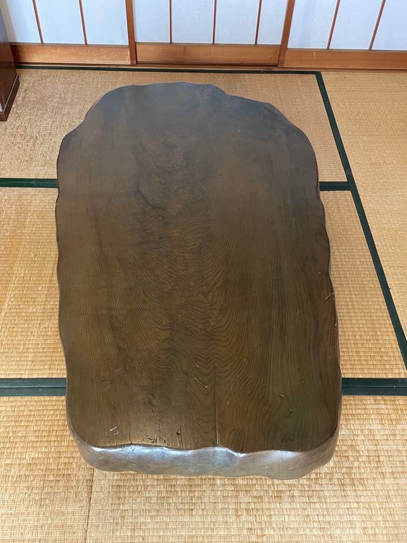 希少・屋久杉　木製座卓 天板９cm