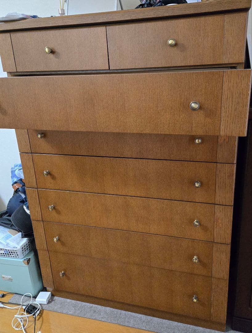 送料込み！木製　タンスジャンク