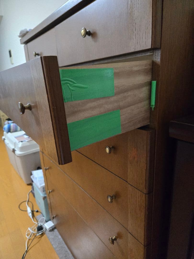 送料込み！木製　タンスジャンク