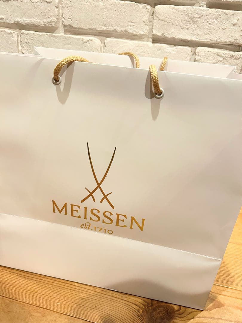 MEISSEN カップ＆ソーサー&皿 2セット ギフトボックス入り　波の戯れ