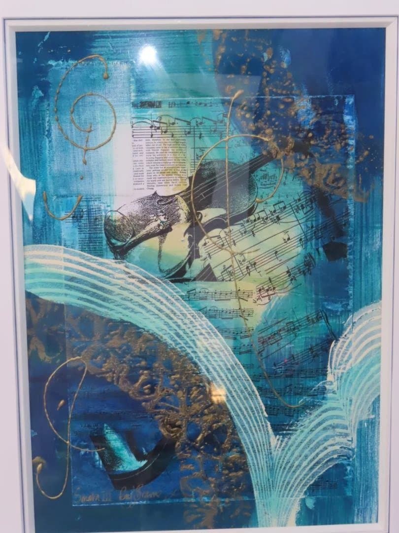 真作保障 アナベル・ヒューイット「ソナタⅢ」ミクストメディア