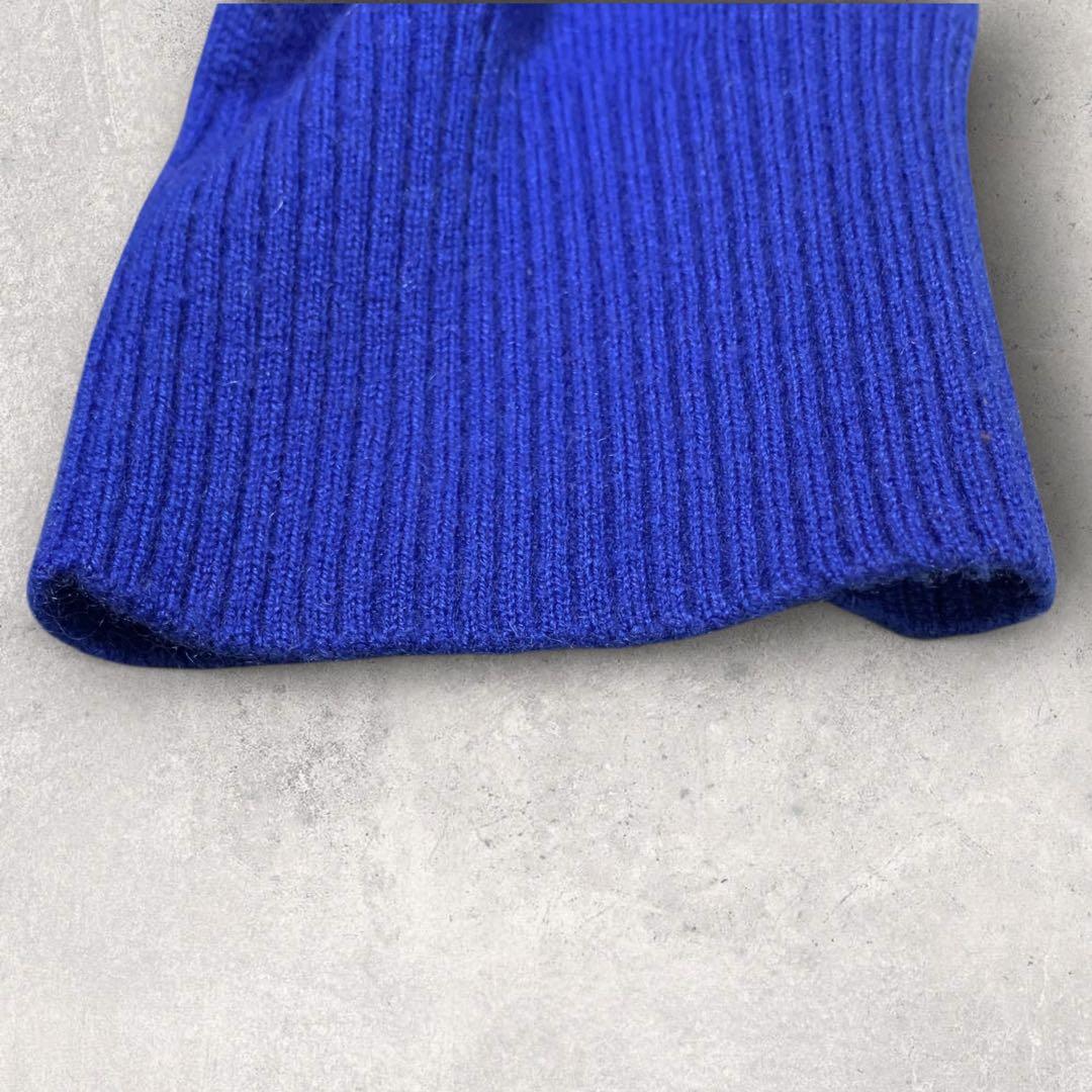 46サイズ✨ 23区 ニット セーター カシミヤ100％ ブルー バックボタン
