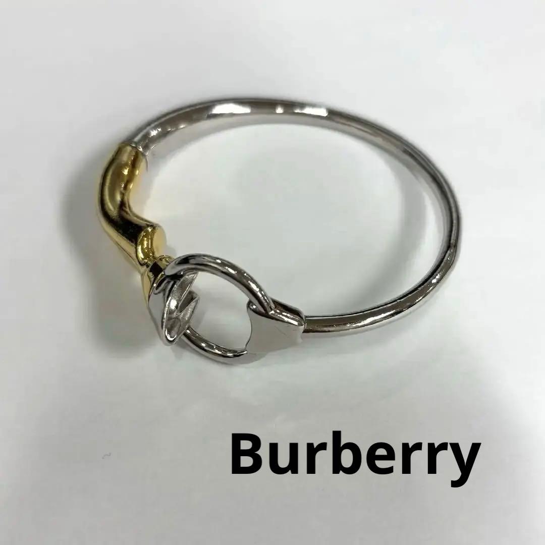 【10】Burberry バングル　ブレスレット　ゴールド　シルバー