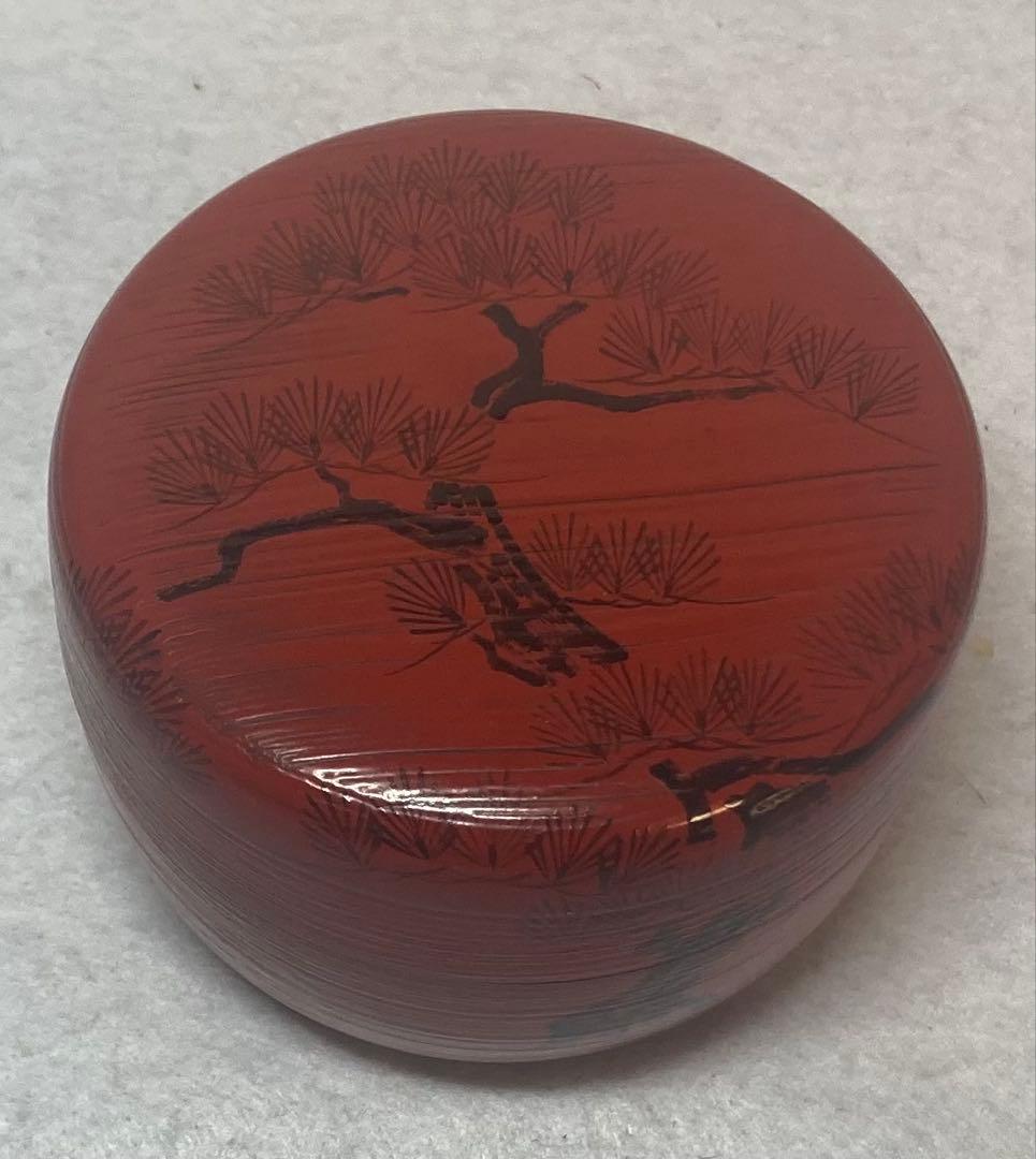 B524h「朝陽 棗」岡本陽斎作　共箱　茶入　茶道具　加賀塗師