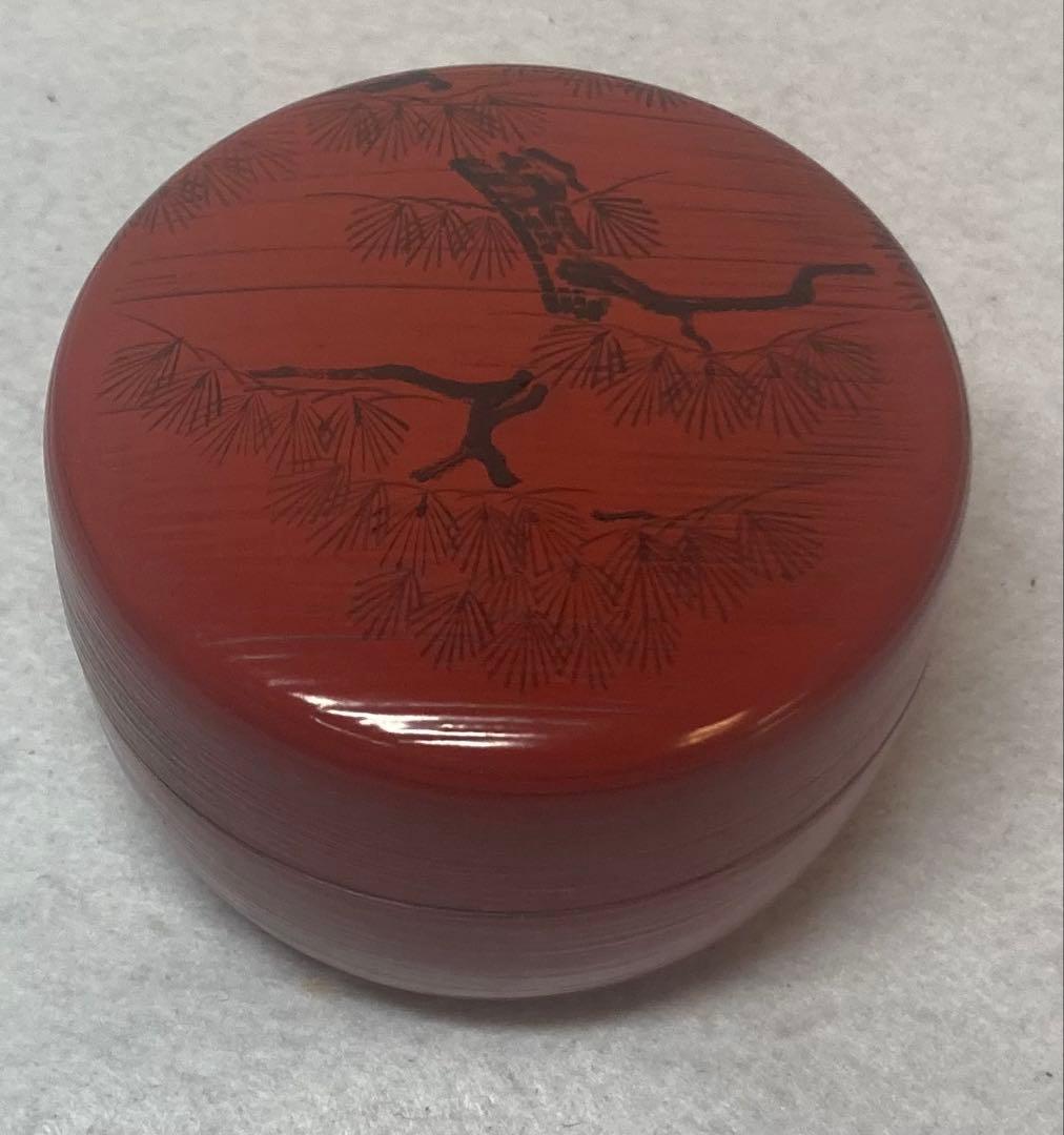 B524h「朝陽 棗」岡本陽斎作　共箱　茶入　茶道具　加賀塗師