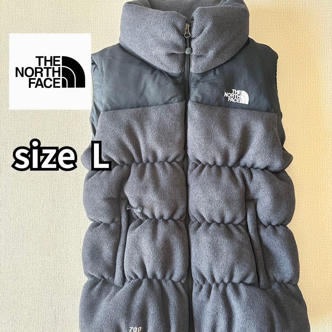 【美品】THE NORTH FACE ダウンベスト Lサイズ グレー