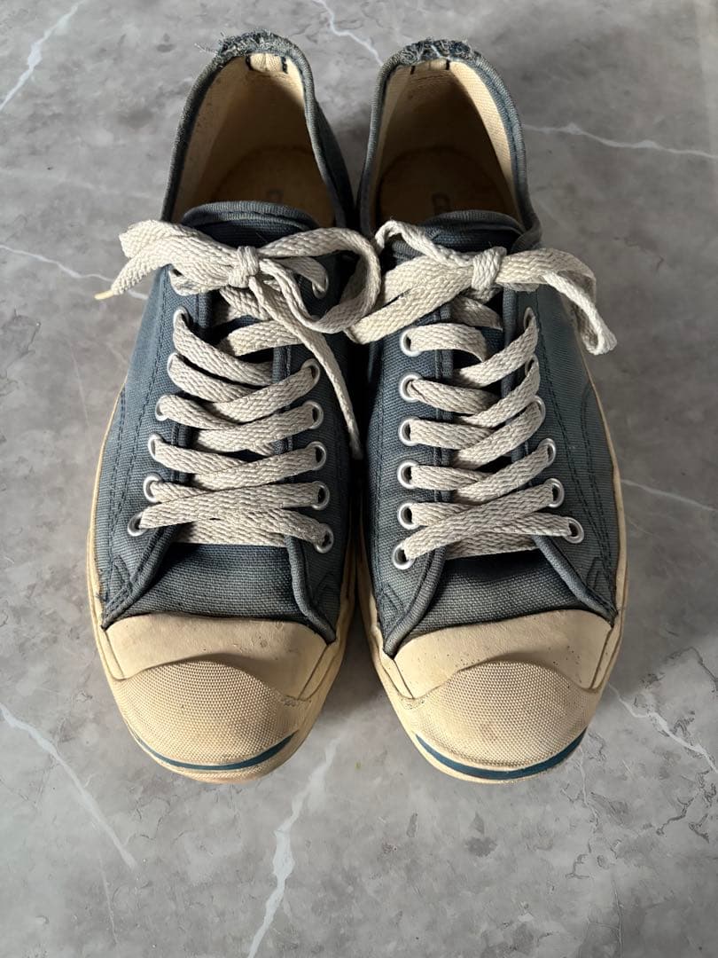 Converse Jack Purcell 青キャンバス USA製