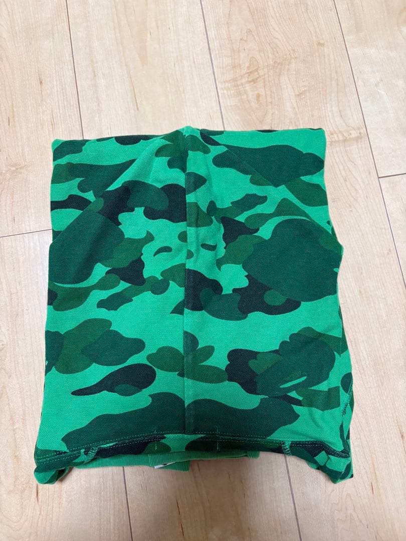 A BATHING APE カモフラージュパーカー Lサイズ グリーン
