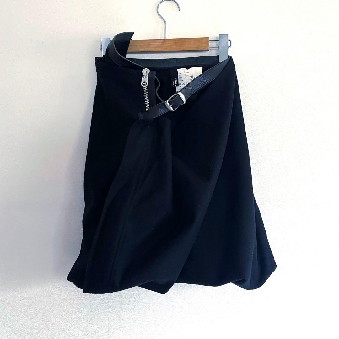 COMME des GARCONS⭐︎変形巻きスカート　ベルト付き　M