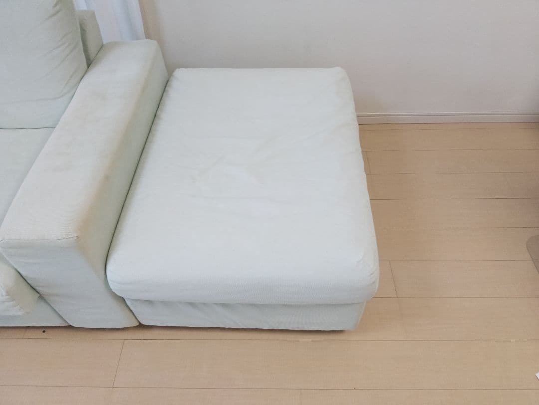 IKEA VEMLE マーラライトブルー　 ソファセット 2人掛け オットマン