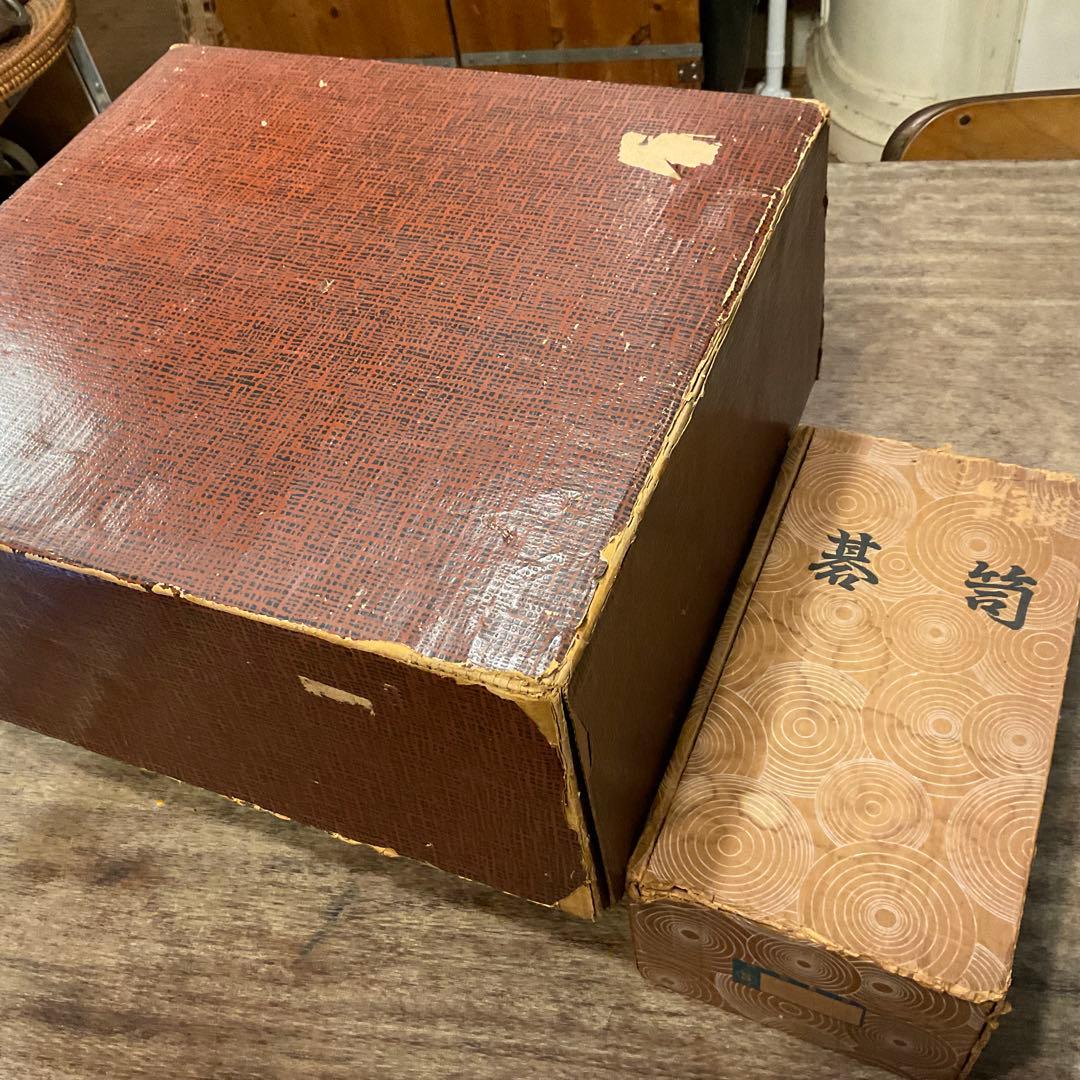 美品！囲碁セット【高級碁盤、碁石36号、特大碁笥】脚付 蛤 那智黒 碁盤 ヘソ付