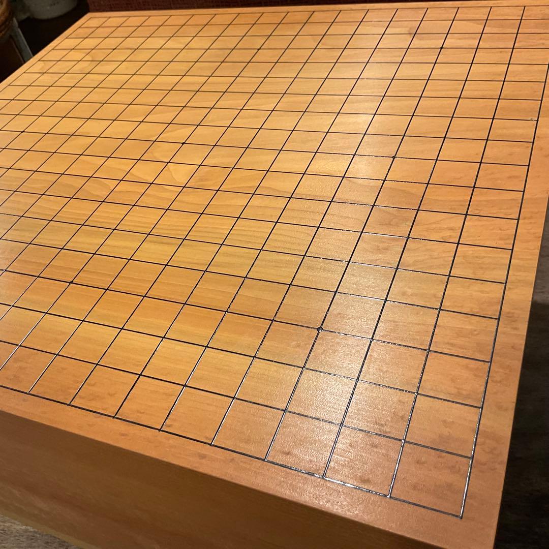 美品！囲碁セット【高級碁盤、碁石36号、特大碁笥】脚付 蛤 那智黒 碁盤 ヘソ付