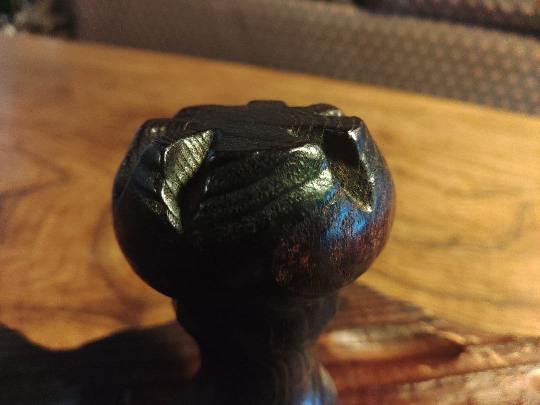 ハンガーフック　スペイン製　帽子　天然木　手彫　彫刻　アンティーク　ヴィンテージ