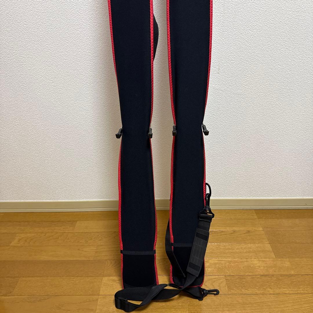 OGASAKA スキー板 『覇』Keos 155cm 赤黒 + 紫スキー用ポール