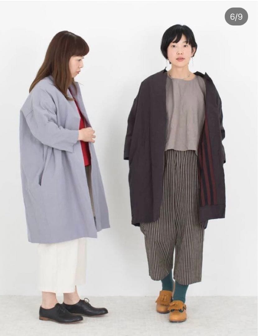 ヤンマ産業　はらっぱ　会津木綿　コート