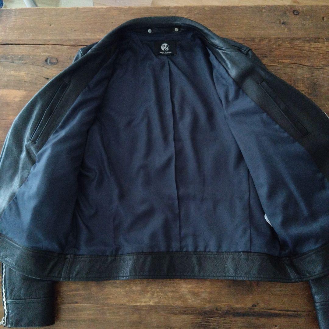 PAUL SMITH ポール・スミス　レザー　ダブルライダースジャケット
