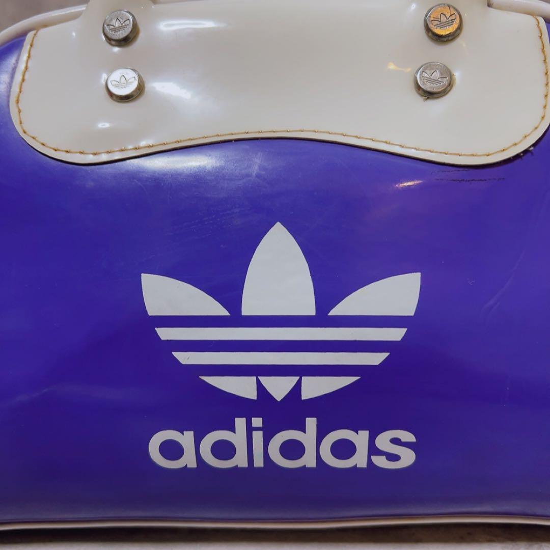 ヴィンテージ adidas アディダス エナメル ボストンバッグ ハンドバッグ
