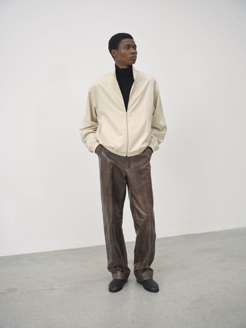 希少 AURALEE HEAVY LAMB LEATHER PANTS 24AW