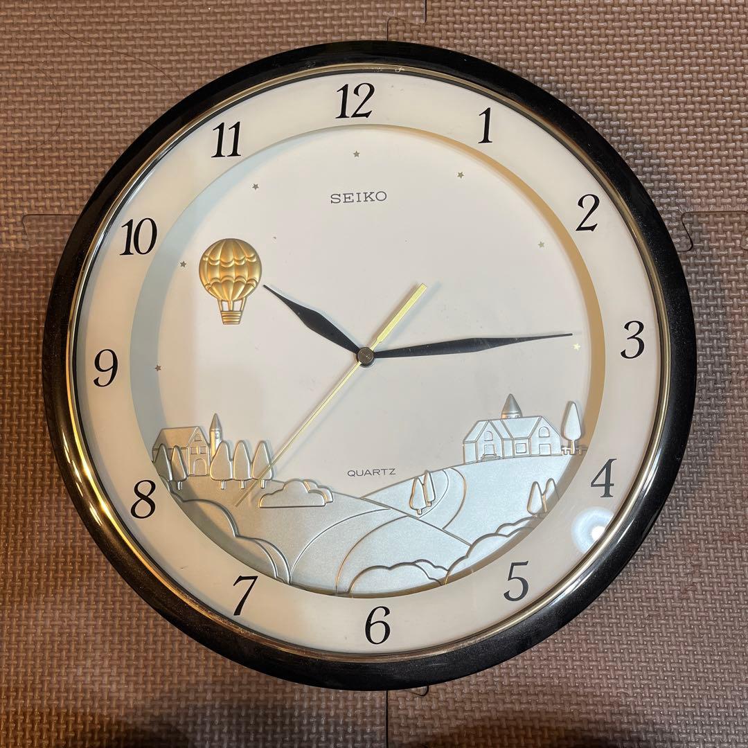 SEIKO 掛け時計　QUARTZ レトロ〔美品〕動作確認済み