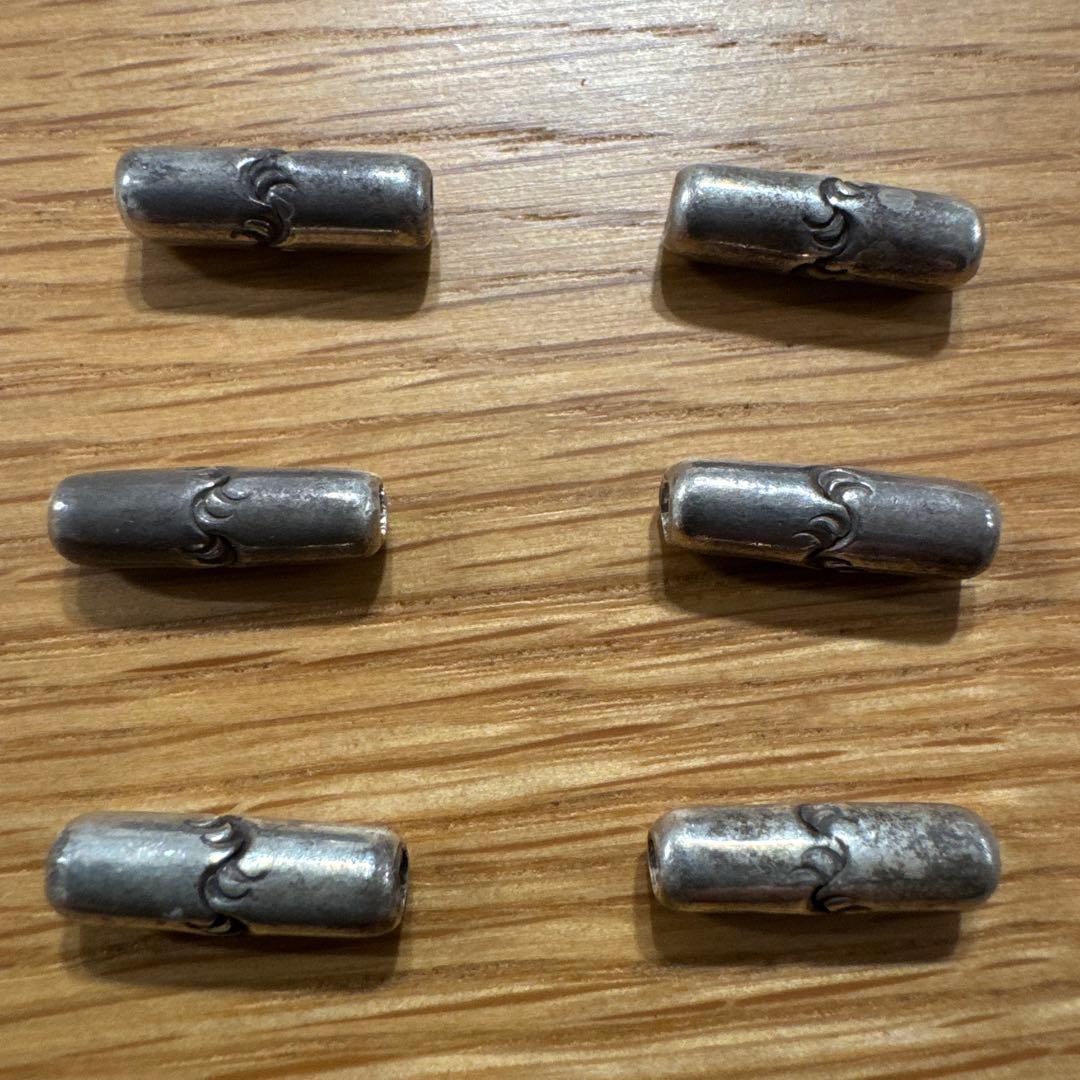 アリゾナフリーダム シルバー唐草ビーズpa-25f 6個セット