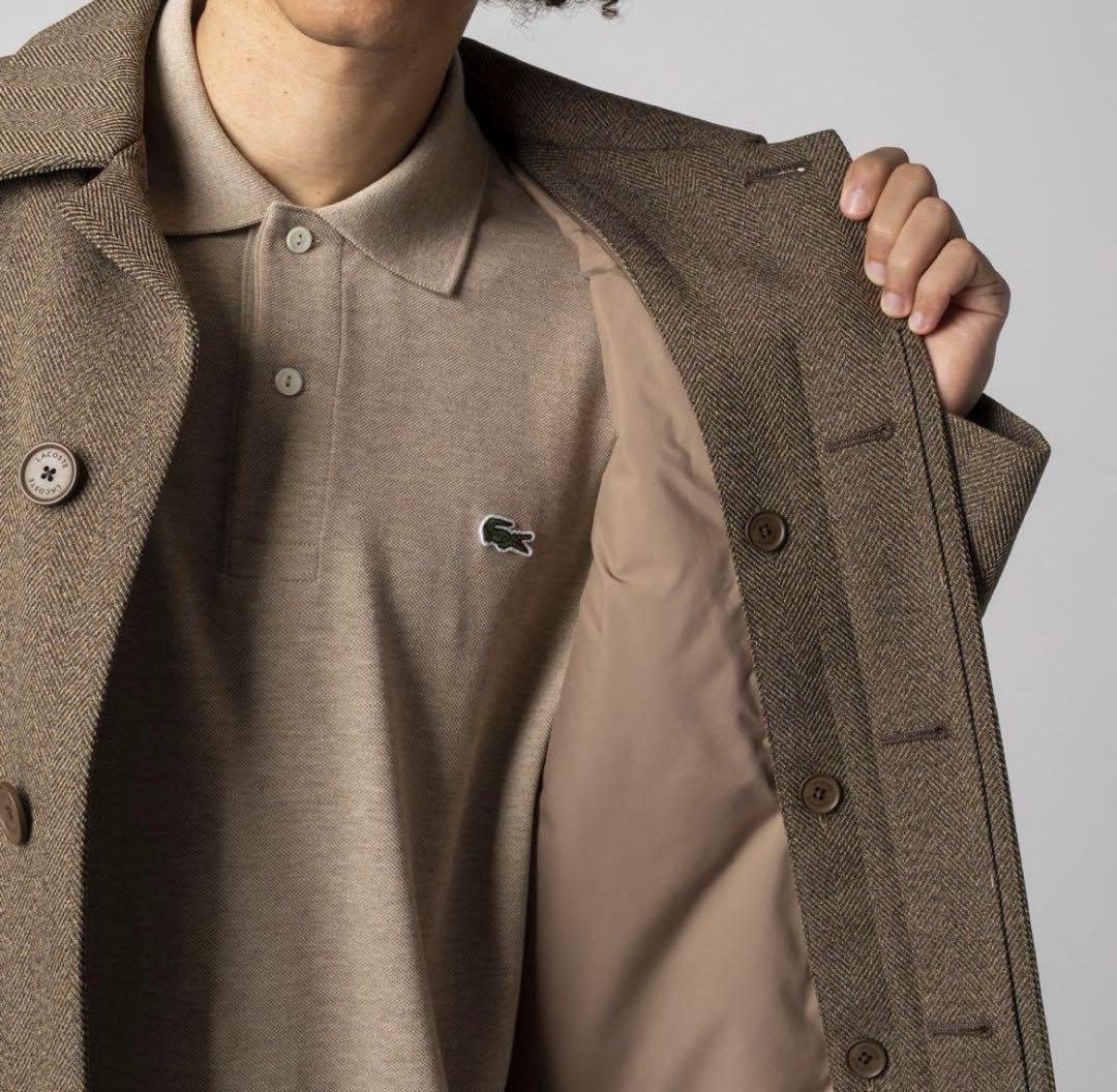 LACOSTE TECH TWEED 3wayコート ステンカラーコート