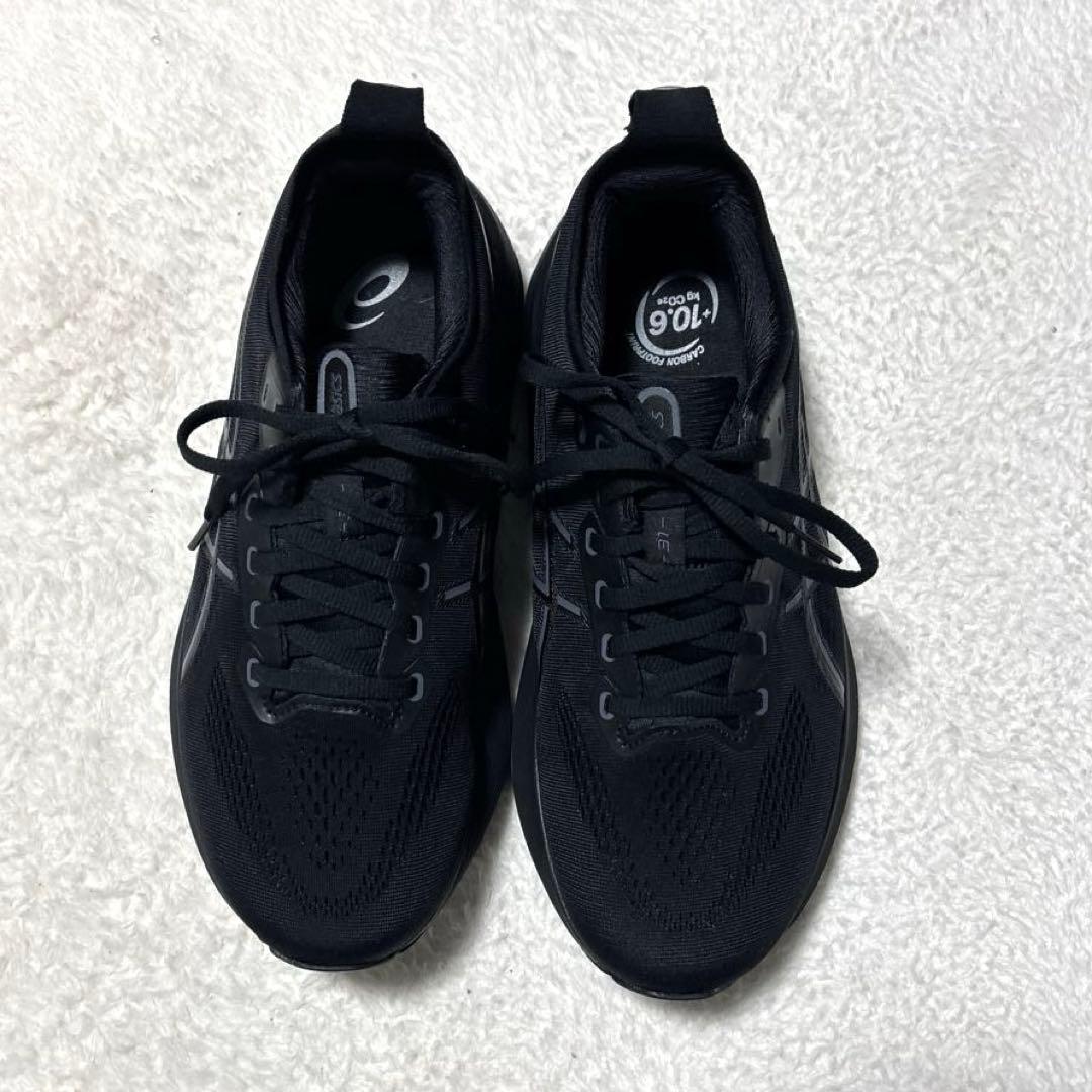 【極美品】asics ゲルカヤノ31 ランニングシューズ　WIDE 26cm 黒