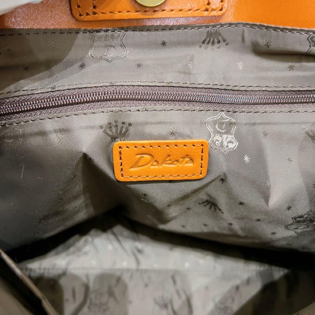 極美品 Dakota ダコタ レックス トートバッグ レザー 牛革 キャメル