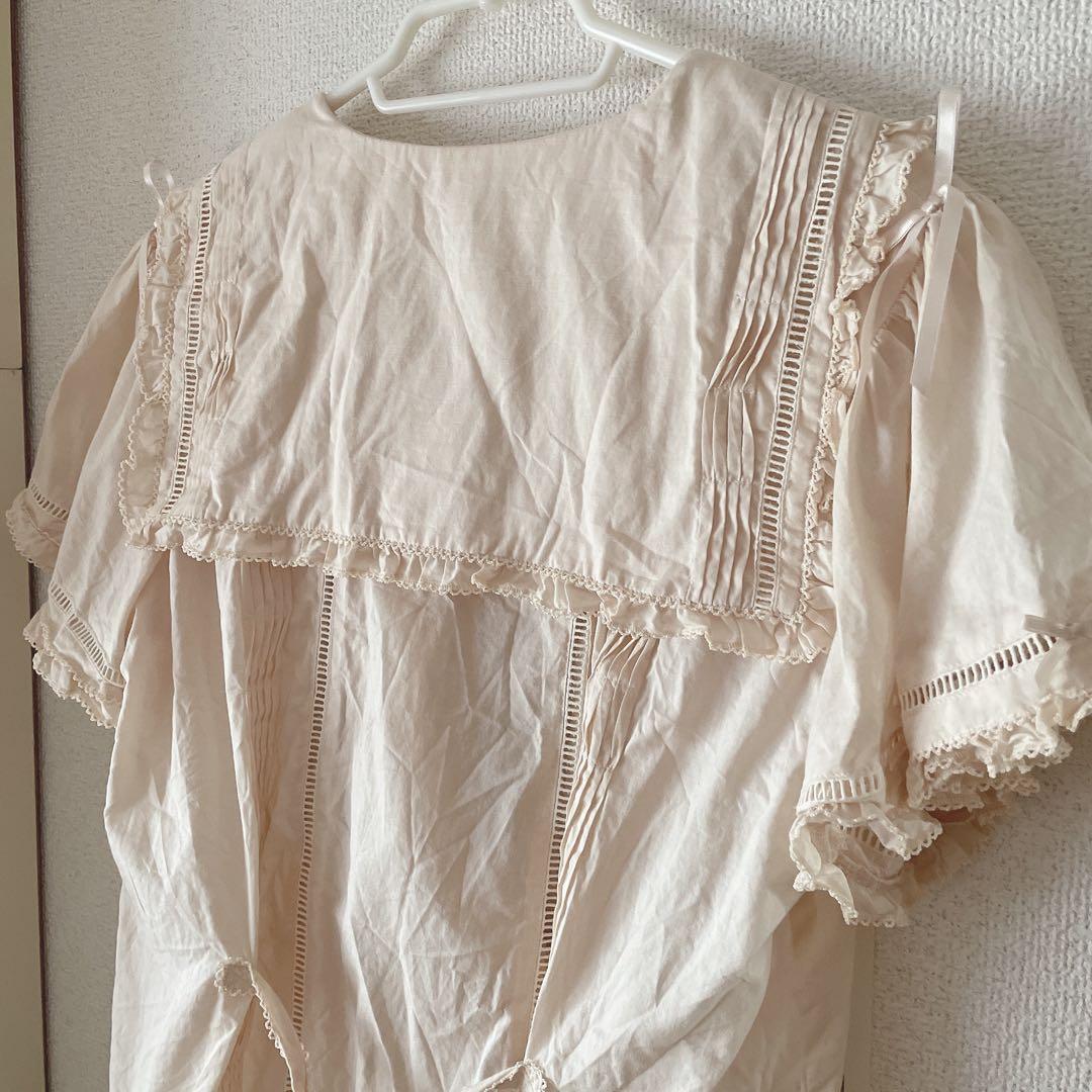 PINK HOUSE ピンクハウス キナリのセーラーカラーブラウス