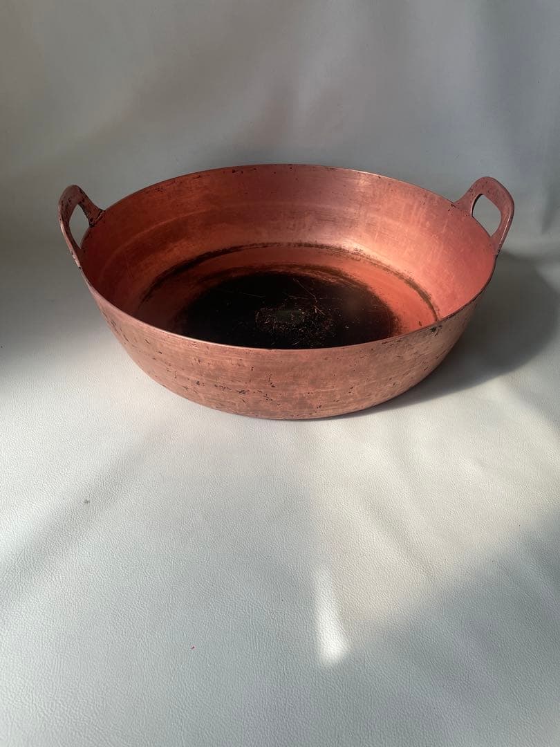 純銅製 銅鍋 特大鍋 両手鍋 職人用 業務用 厨房機器 製菓 天婦羅 51㎝