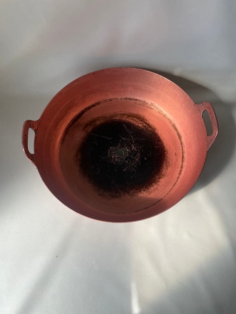 純銅製 銅鍋 特大鍋 両手鍋 職人用 業務用 厨房機器 製菓 天婦羅 51㎝