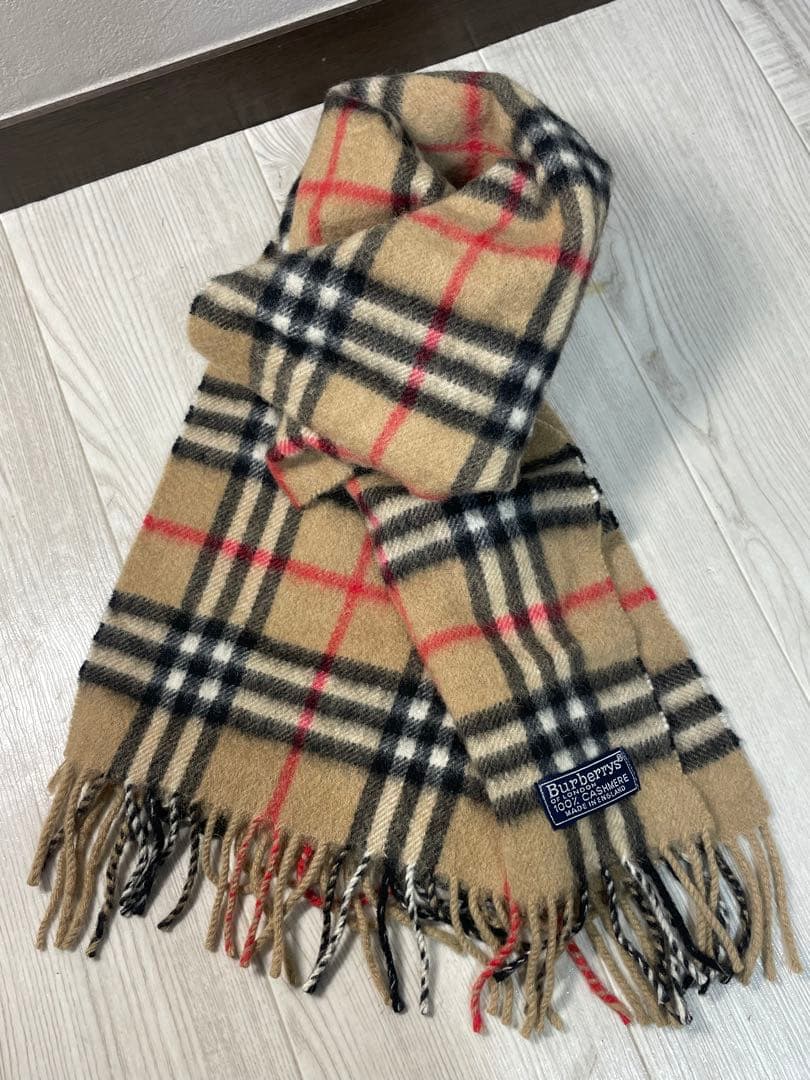 BURBERRY✨バーバリー カシミア100% マフラー ブラウン