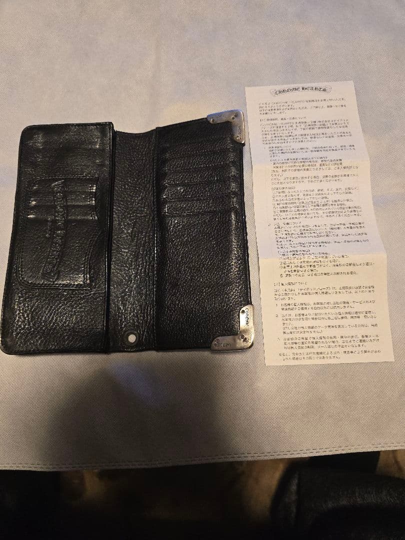 クロムハーツ財布シングルフォールド(美品)インボイス原本無修正