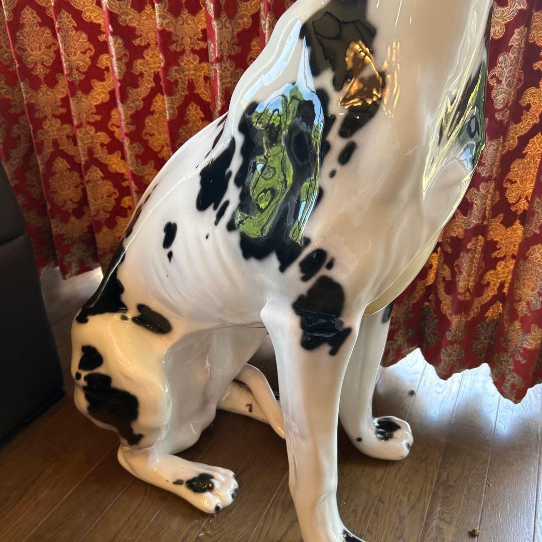 △ 犬　置物　陶器　インテリア　オブジェ　豪華