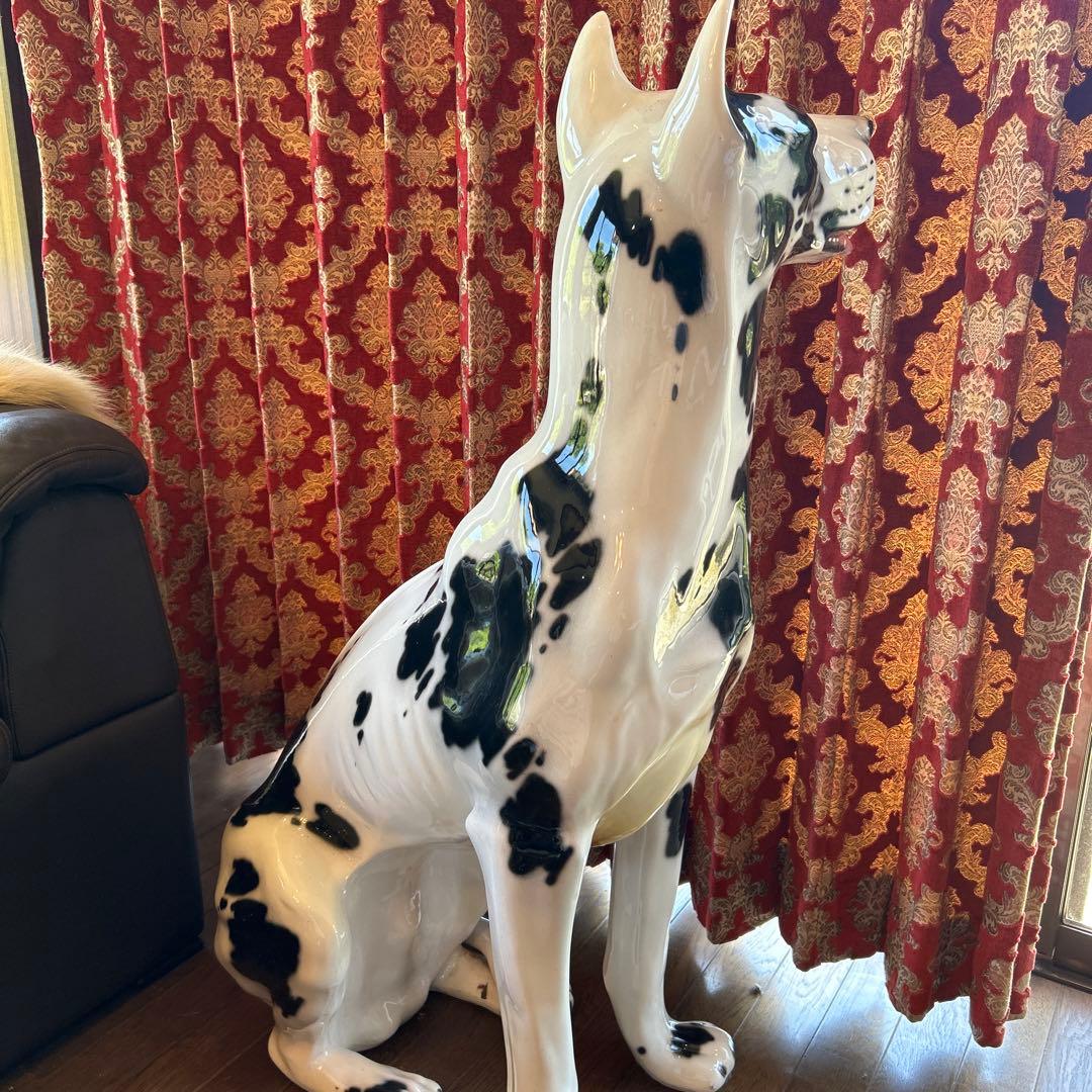 △ 犬　置物　陶器　インテリア　オブジェ　豪華
