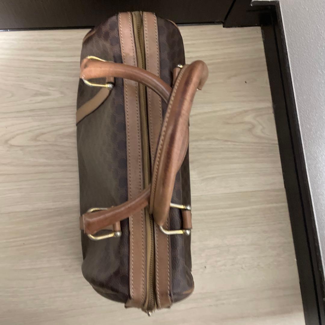 CELINE ミニボストンバッグ ブラウンレザー