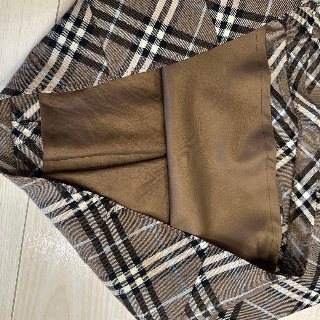 BURBERRY BLUE LABELチェック柄ノースリーブワンピース　38