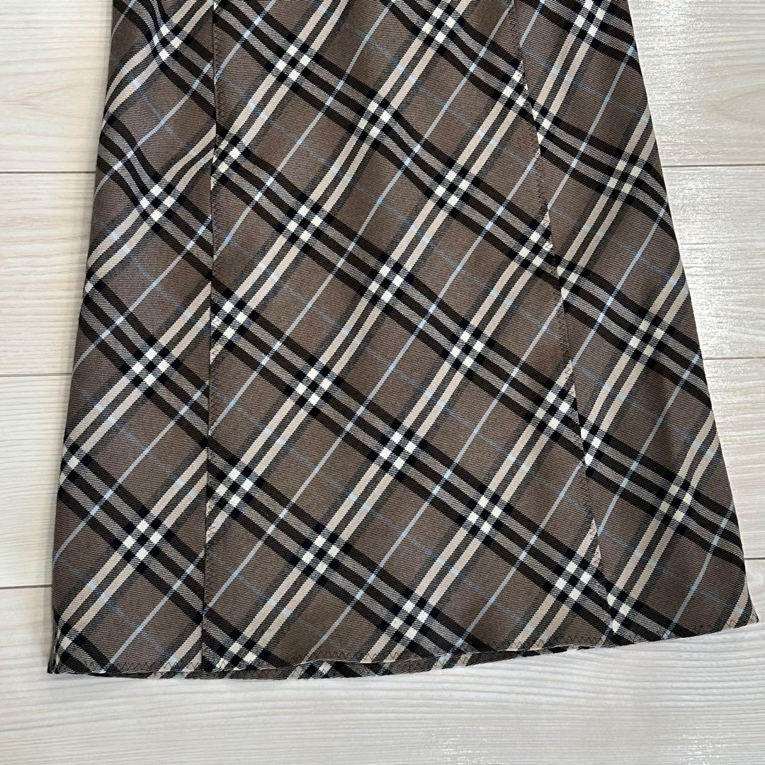 BURBERRY BLUE LABELチェック柄ノースリーブワンピース　38