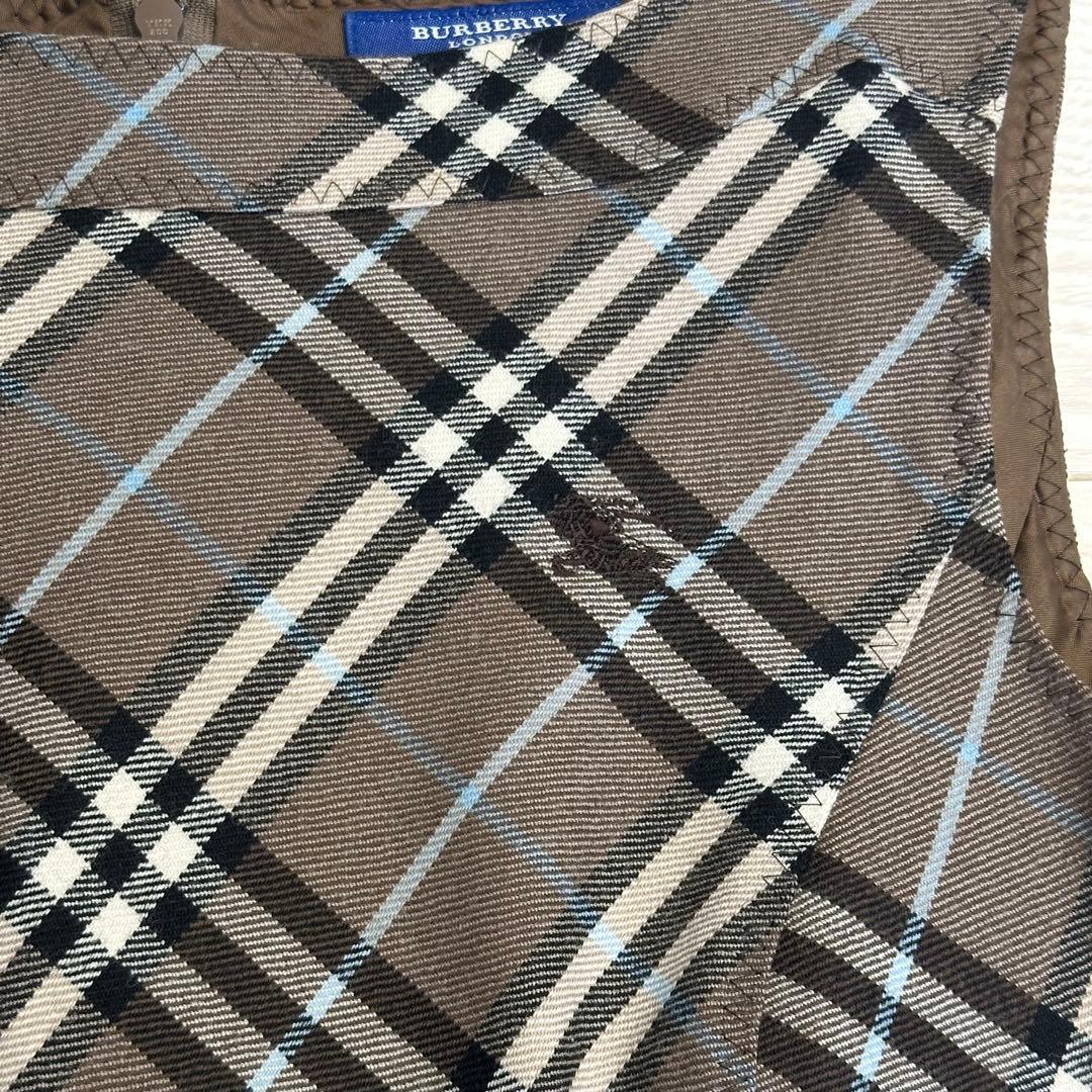 BURBERRY BLUE LABELチェック柄ノースリーブワンピース　38