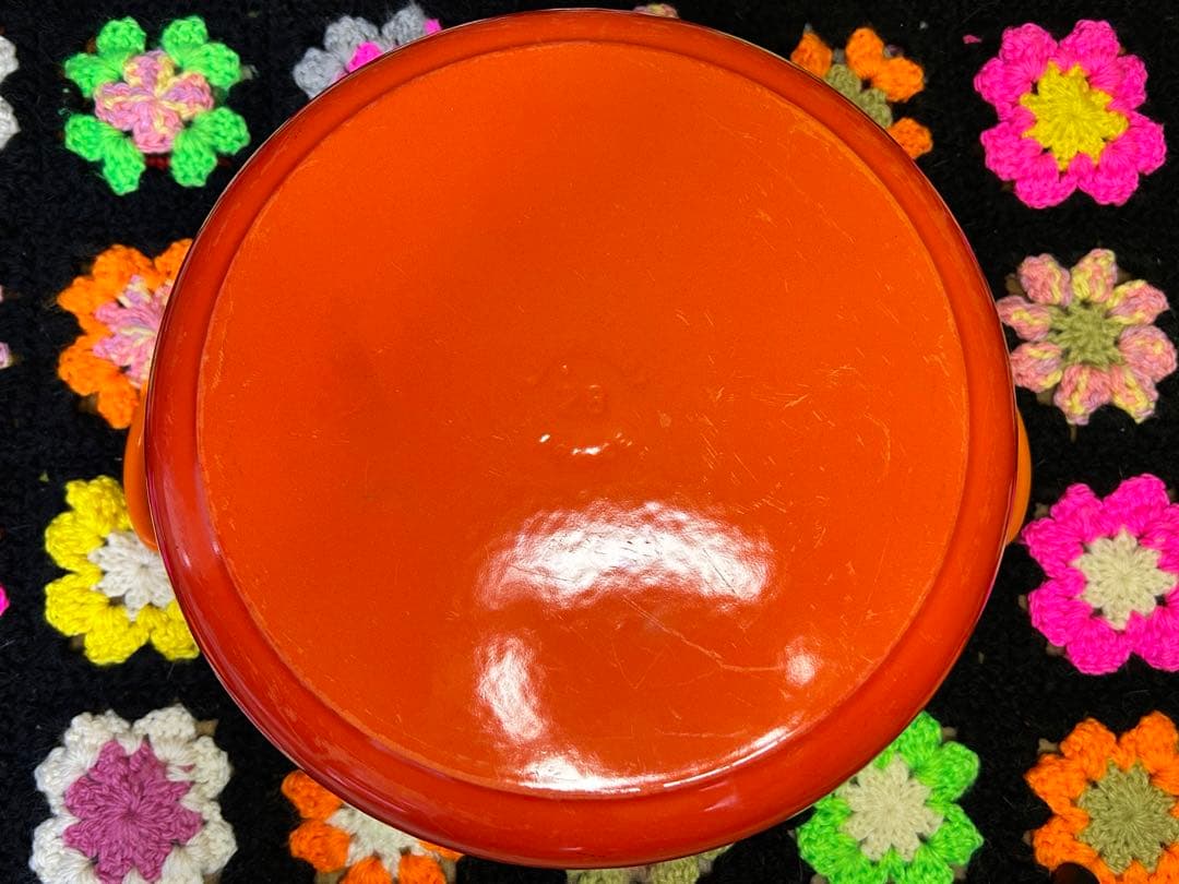 ル・クルーゼ ココットロンド 鋳鉄 両手鍋 28cm オレンジ