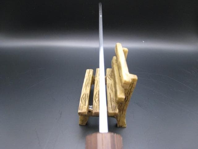 [新品未使用] 三徳包丁180mm 磨き仕上げ 白紙1号 ウエンジ 八角