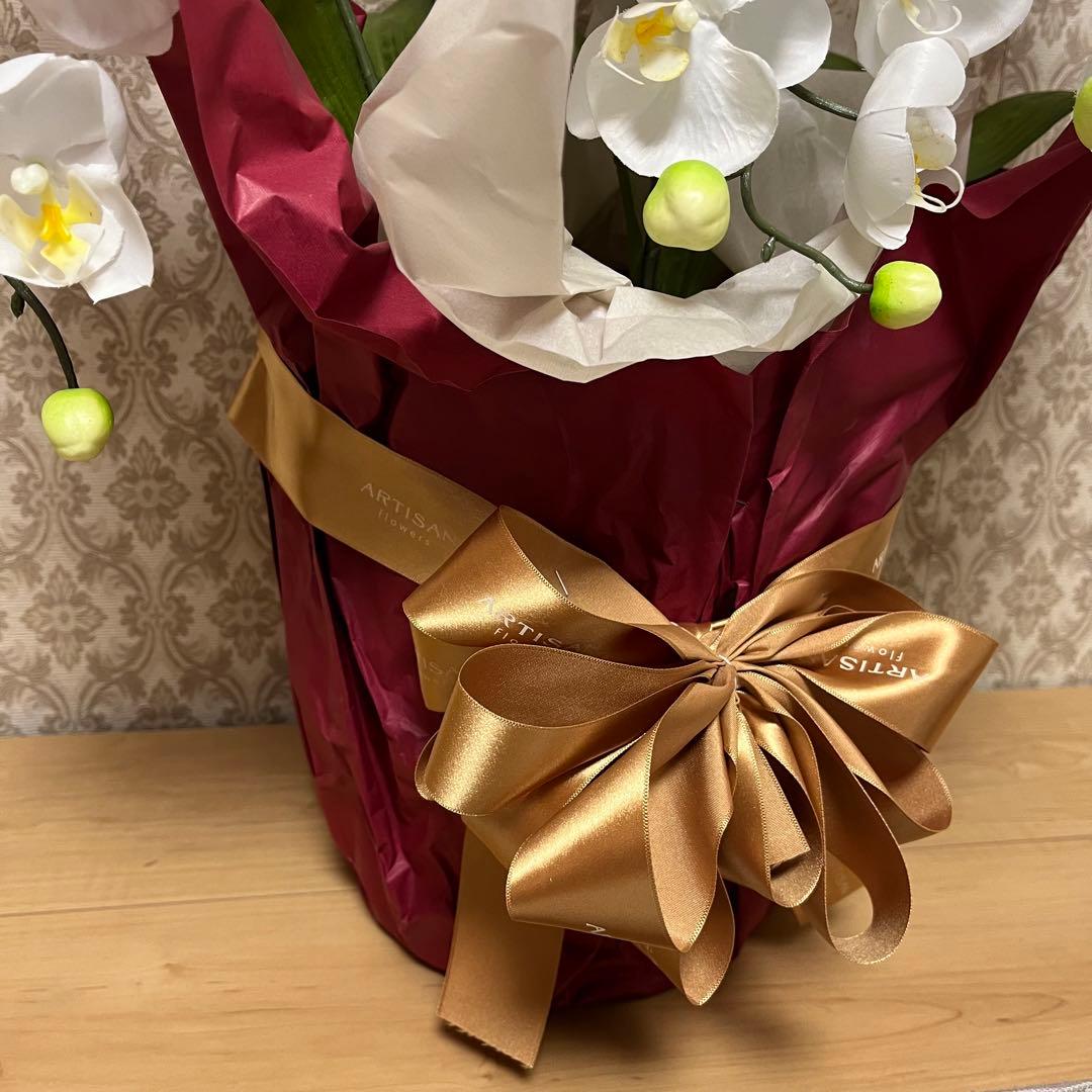 胡蝶蘭　造花　5本立て　40輪+10つぼみ　￼光触媒　高さ66cm