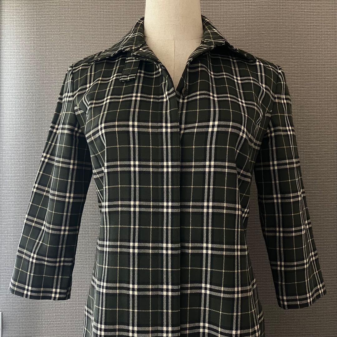 極美品 バーバリーブルーレーベル シャツワンピース ノバチェック 38