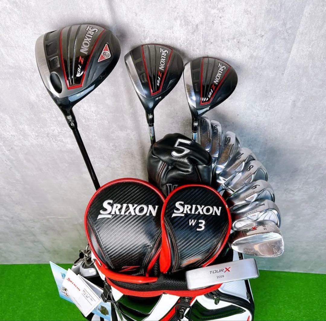 貴重レフティ スリクソン Z785 ゴルフクラブセット 左打ち 12本 メンズ